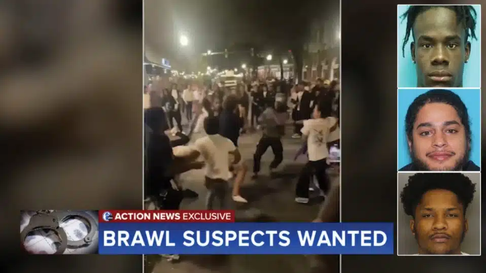 West Chester police search for 4 suspects in violent brawl on West Gay Street